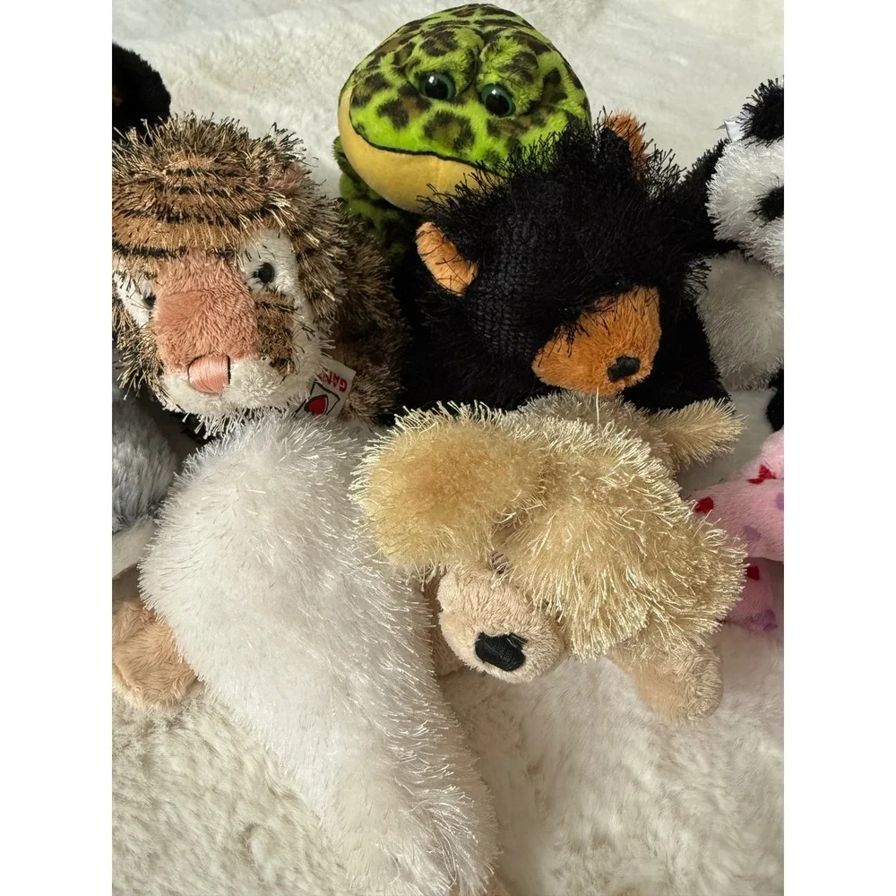 LOT OF 11 Ganz Webkinz Plush Multicolor Love Frog Panda Koala Tiger‎ Cat Dog